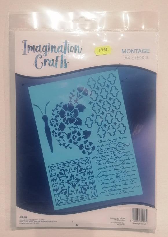 Imagination Crafts A4 stencil Montage