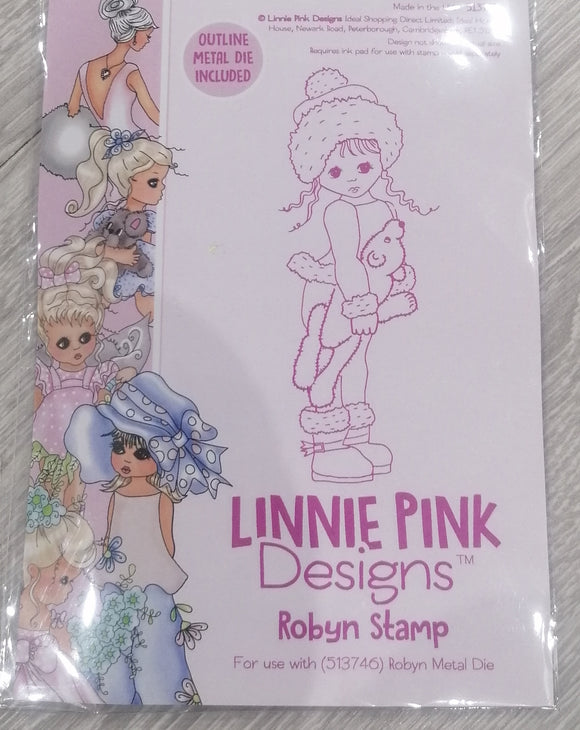 Linnie pink designs stamp