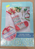 Bobo stitch Christmas stocking counted cross stitch