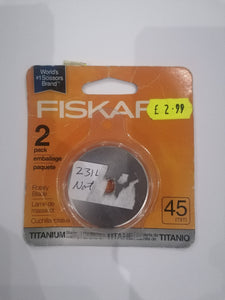 Fiskars 2 pack Rotary blade 45mm