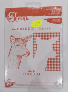 Sheena A5 stamp set Nature entwined Oh deer