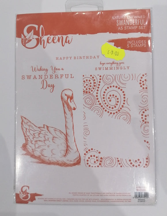 Sheena A5 stamp set Nature entwined Swanderful