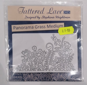 Tattered lace die Panorama grass medium