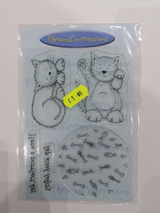 Personal impressions stamp set Lotties purrrfect day