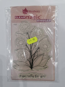 Woodware clear stamp Bubble bloom