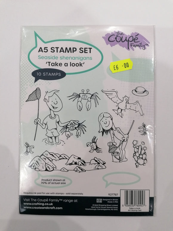 The coupe family A5 stamp set Seaside shenanigans Take a look