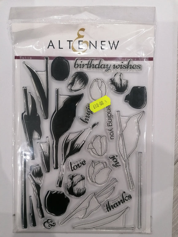 Altenew A5 stamp set Tulip