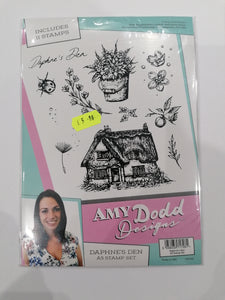 Amy Dodd Designs A5 stamp set Daphnes den