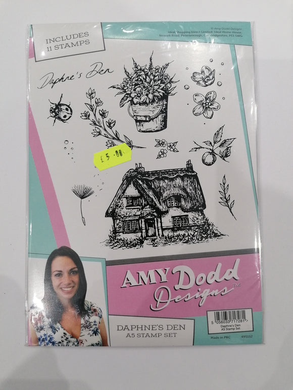 Amy Dodd Designs A5 stamp set Daphnes den