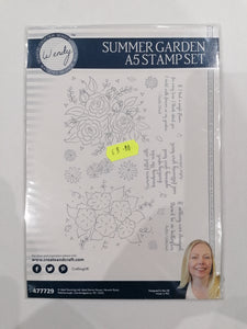 Wendy signature collection A5 stamp set Summer Garden