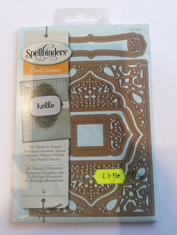 Spellbinders Card Creator die A2 tranquil moments