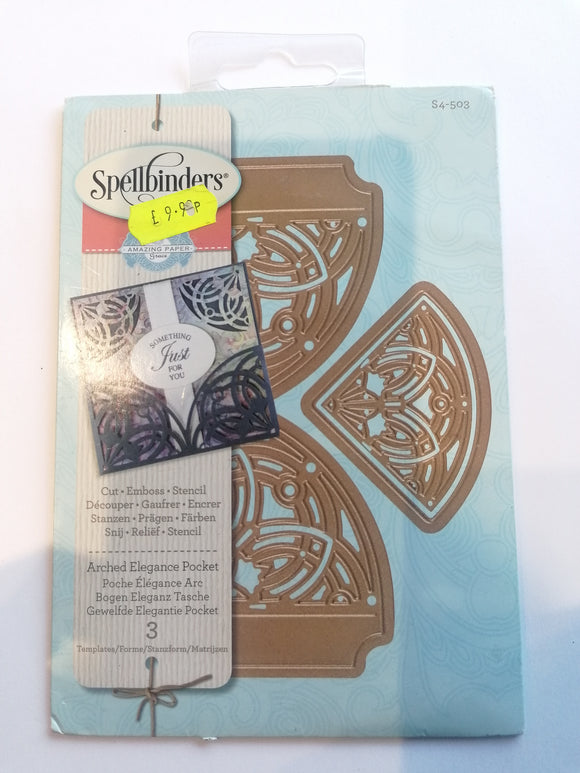 Spellbinders die arched elegance pocket