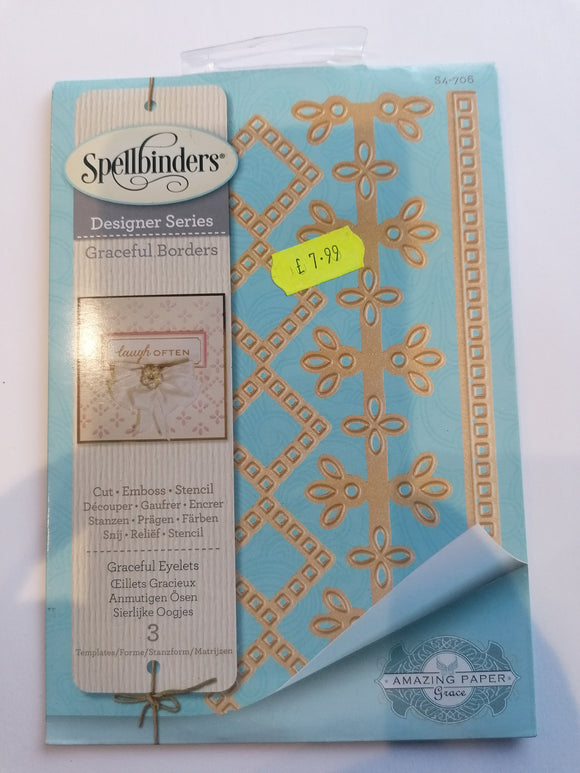 Spellbinders Designer Series die Graceful borders Graceful eyelets