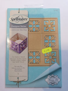 Spellbinders Designer series Celebrate the day Tea light box