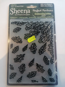 Sheena Douglass Perfect partners embossing folder 5x7 Tumbling leaves