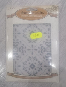 Ultimate crafts embossing folder Juniper pattern