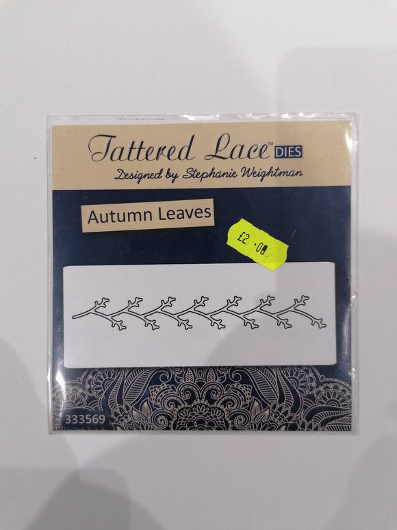 Tattered lace die Autumn leaves