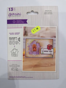 Gemini by crafters companion stamp & die set TWIRLING DOG