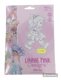 Linnie pink designs die & stamp set Little Ava