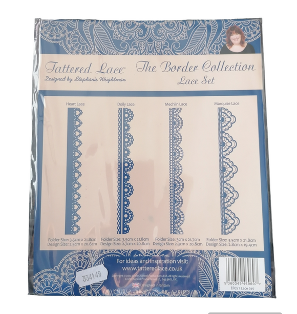 Tattered Lace embossing folders The border collection Lace set