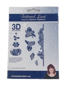 Tattered Lace die 3D decoupage edge lily