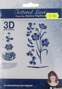 Tattered Lace die 3D decoupage Buttercup