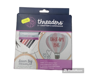 Threaders by Crafters companion Embroidery kit Dream big