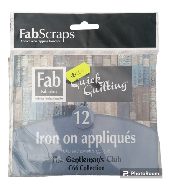 FabScraps iron on appliqués The gentleman's club