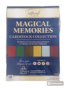 Tattered lace Magical memories cardstock collection A4 pk 48 sheets 300gsm