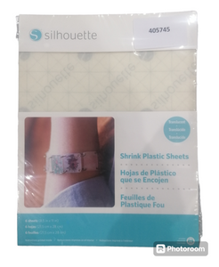 Silhouette shrink plastic sheets