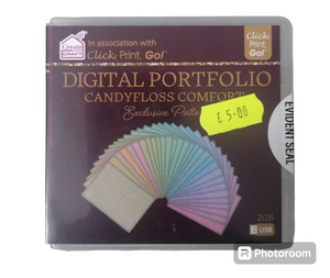 Click print go Digital portfolio Candyfloss comfort