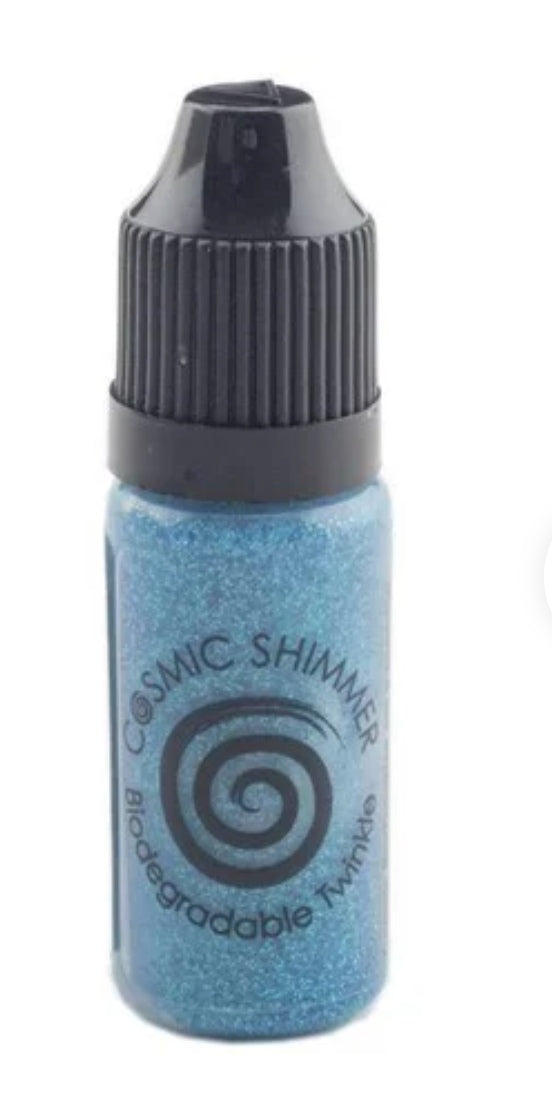 Cosmic Shimmer biodegradable twinkle Turquoise