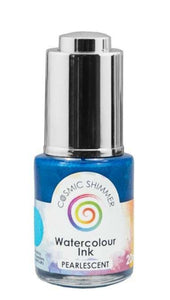 Cosmic Shimmer watercolour ink Pearlescent Turquoise