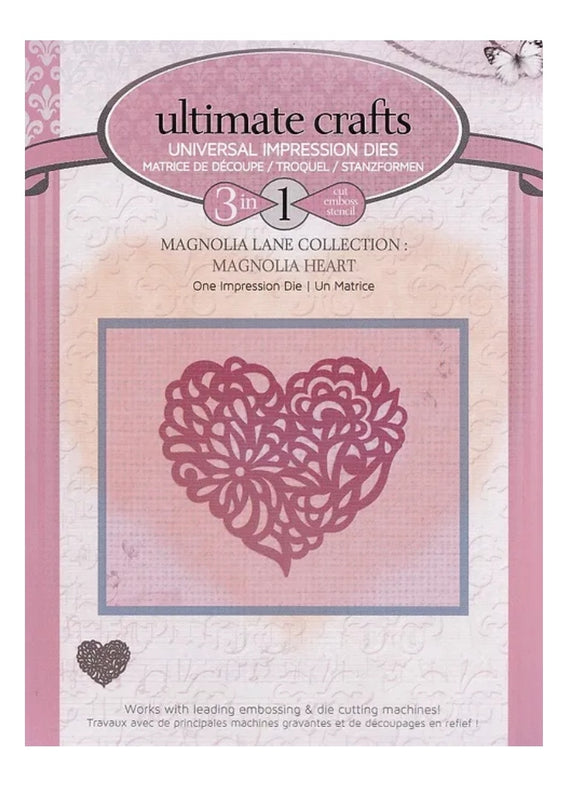 Ultimate crafts die Magnolia heart