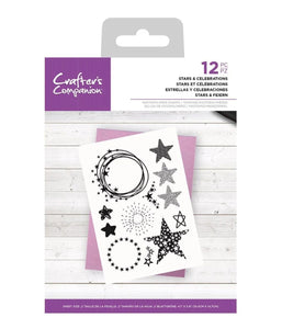 Crafters companion stamp Stars & celebrations