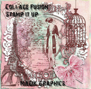 Magik graphics Cd rom Collage fusion stamp it up