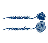Tattered Lace die sentiment stems memories & remember