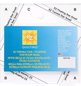 Ez quilting twinkle star, floating star ruler small