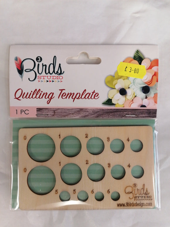 Birds quilling template