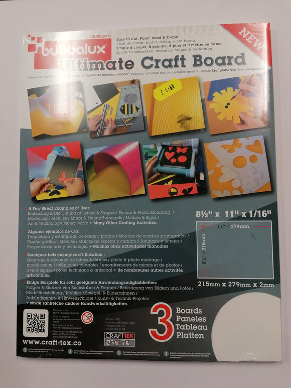 Bubbalux Ultimate Craft Board White