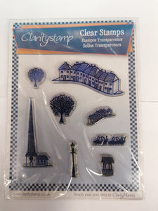 Clarity stamp Village set