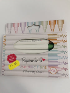 Docrafts Papermania metallic pens 8pk