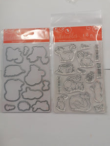 Tonic Studios Adorables die and stamp set, Scent wiff love