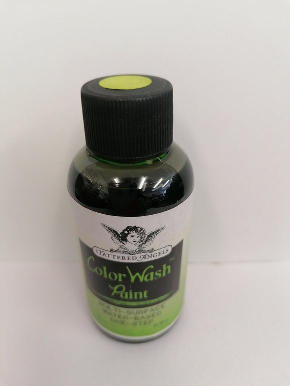 Tattered Angels color wash paint Lime cordial