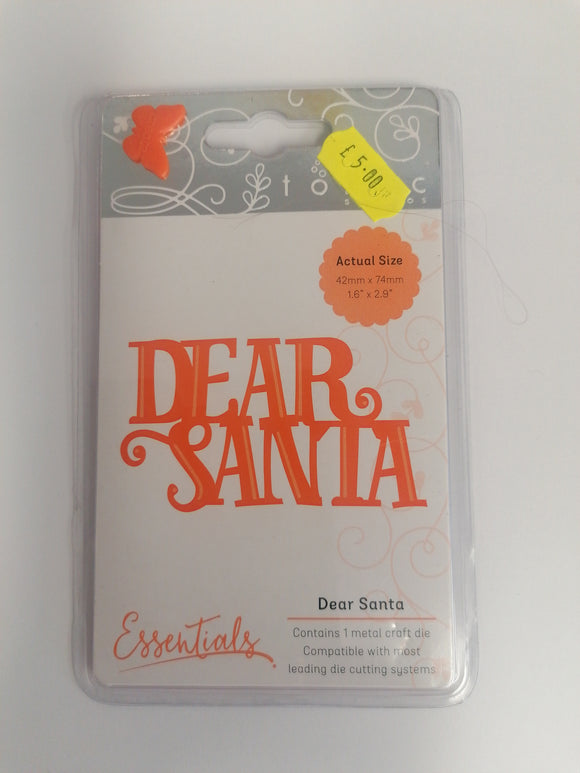 Tonic Studios die Dear santa sentiment