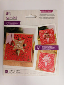 Gemini crafters companion die create a card interchangeable star frame