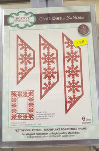 Sue Wilson dies Snowflake adjustable frame