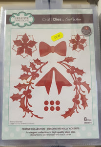 Sue Wilson die Decorative Holly accents