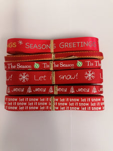 Let it snow Christmas Ribbon