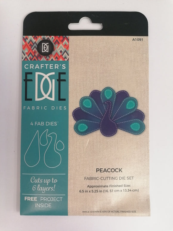 Crafters Edge fabric die Peacock